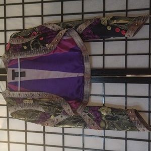 Silk with studs luxury jacket